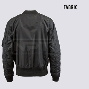 Chaqueta Bomber de Poliéster con Cierre Frontal, Chaqueta Casual para Hombre, Proveedor de Fábrica de Ropa Exterior de Moda con Logotipo Personalizado Gratuito - Product Image 2