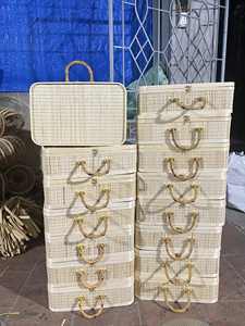 Cesta de Regalo Hecha a Mano, Ecológica, de Ratán y Bambú, con Diseño Flexible y Asa, para Festivales - Product Image 6