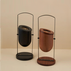 Brûleur d'encens en bois avec support métallique, diffuseur aromatique pour la décoration intérieure, utilisation toute saison, en bois de santal, décoration aromathérapie - Product Image 1