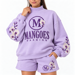 Sudadera Personalizada de Forro Polar con Cuello Alto para Hombre y Mujer, Color Rosa, con Logotipo Estampado y Bordado, 100% Algodón, Talla Grande, Ecológica - Product Image 6