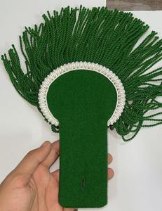 อีพาเล็ตต์สีเขียวสุดหรู ป้ายติดไหล่แบบสั่งทำพิเศษ คุณภาพสูง ปักลายผีเสื้อ ติดกระเป๋าคลัทช์ แบบเย็บติด ประดับพู่ห้อยสไตล์อังกฤษ หรูหรา - Product Image 1