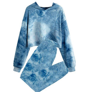 Conjunto Deportivo de 2 Piezas: Top Corto Informal de Verano con Capucha, Encaje y Botones, y Pantalones Deportivos con Cordón - Product Image 5