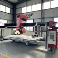 Machine de découpe de pierre à 5 axes, scie à pont CNC pour comptoirs de cuisine, dalles de porcelaine, marbre, granit et découpe de pierres complexes