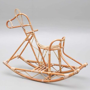 Jouets à chevaucher en rotin pour enfants, chaise à bascule en forme de chèvre, jouet naturel de la plus haute qualité, animaux à bascule - Product Image 2