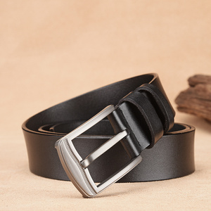 Cinturón Casual con Hebilla de Pin, Cinturones de Cuero Genuino al por Mayor, Cinturón de Cuero con Logotipo Personalizado para Hombre - Product Image 3