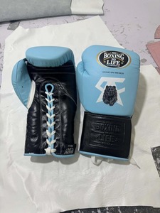 Wholesale Leather MMA Boxing Gloves <b>Laced</b> Stretch Custom Logo <b>Top</b>-quality Unisex Boxing Equipment Manufacturer - Product Image 5