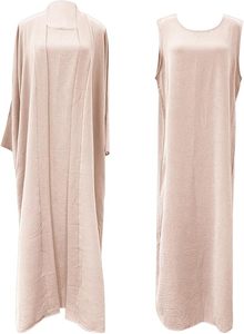 Latest Silk Anti-Wrinkle Abaya Long Muslim Dress Burka Casual Women Traditional <b>Islamic</b> <b>Clothing</b> Dubai Middle East Abayas - Product Image 3