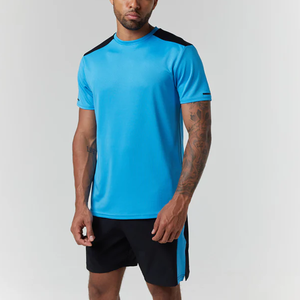 Conjunto Deportivo de 2 Piezas para Hombre, Casual, Verano, Reflectante, Transpirable, de Secado Rápido, Camiseta de Manga Corta y Pantalones Cortos Ligeros - Product Image 1