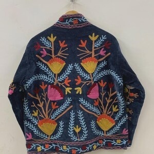 Hot Selling Velvet Suzani Jacket Handmade Embroidered Boho Ethnic <b>Coat</b> Festival Wear Designer Jacket - Product Image 3