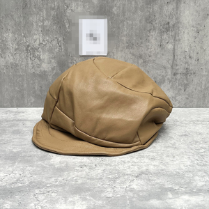 Heavyweight Corduroy Fiddler <b>Cap</b> Retro Autumn Winter Newsboy <b>Hat</b> Classic Rope & Button Detail Fiddler <b>Cap</b> Structured Marine Sai - Product Image 4