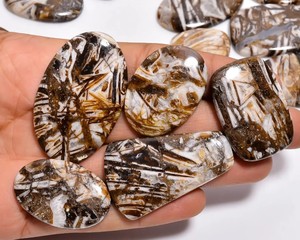 Lote de Cabujones Naturales en Barra, Gemas Sueltas Pulimentadas de Varias Formas, Piedras Semipreciosas para Joyería, Venta al Por Mayor - Product Image 4