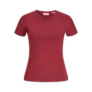 T-shirts rouges pour femmes, manches courtes, prix bas, vêtements décontractés d'été - Product Image 1