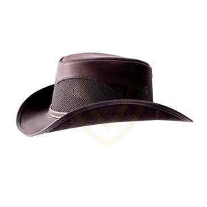 Sombreros de Vaquero para Hombre, Color Azul Vaca, 100% Cuero Genuino, Estilo Occidental, Venta al por Mayor - Product Image 3