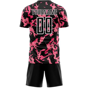 เสื้อฟุตบอลสั่งทำพิเศษ ปี 2026 พิมพ์ลายด้วยความร้อน ชุดทีมสั้น 100% โพลีเอสเตอร์ สำหรับตลาดสหรัฐอเมริกาและยุโรปปี 2026 - Product Image 4