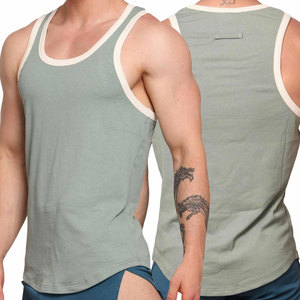 Camiseta Deportiva Personalizada sin Mangas, Cuello Redondo, Estilo Longline, para Gimnasio, Culturismo, Cómoda, de Poliéster y Elastano - Product Image 5