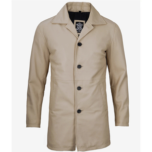 Chaqueta de Motero Unisex de Piel de Vacuno con Efecto Desgastado, Personalizable, de Alta Calidad, con Cuello Alto de Lana y Logotipo Frontal Personalizable, Estilo Urbano - Product Image 3