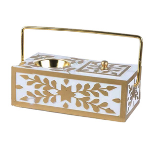 Luxury Mother of Pearl Inlay Mubkhar Incense Burner Set Wooden <b>Oud</b> <b>Bakhoor</b> Burner Holder Box with Clear Acrylic Cover Decor - Product Image 2