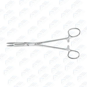 Pemegang jarum Forceps buatan pabrik kualitas Jerman Panjang reguler besi tahan karat instrumen medis penggunaan bedah - Product Image 5