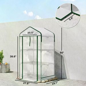 Grand lit de jardin moderne en acier et bois pour l'extérieur avec mini-serre en verre escamotable pour la croissance des plantes - Product Image 2