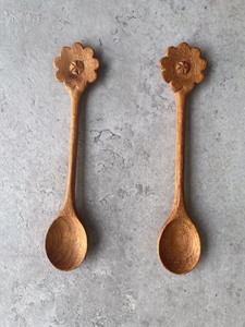Cuillères en bois naturel robustes disponibles en gros – Ensemble de vaisselle écologique en gros - Product Image 3