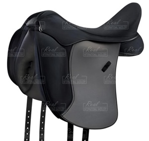 Selle de saut anglaise professionnelle fabriquée à la main en cuir de qualité supérieure conception équestre de qualité compétition dimensionnement personnalisé disponible - Product Image 1