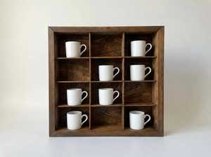 Wooden Mug Holder Stand Single Tier Minimalist Design Kitchen Tableware Storage <b>Rack</b> for Cups - Product Image 2