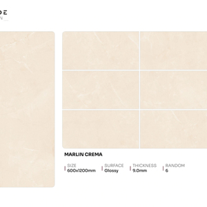 Azulejos de porcelana brillante de alta calidad y lujo, tamaño 600x1200, azulejos grandes para pisos y paredes para proyectos modernos - Product Image 1