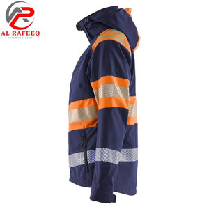 Chaqueta Softshell Unisex de Alta Visibilidad, Impermeable, de Poliéster, Ropa de Trabajo de Seguridad con Logotipo Personalizable 2026 para Hombre, Corte Ajustado - Product Image 6