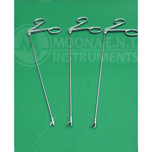 ชุดคีมจับกล่องเสียงขนาดเล็กแบบใช้มือ 3 ชิ้น ขนาด 2 x 250 มม. พร้อมถ้วยตัดชิ้นเนื้อ กรรไกรจับ และเครื่องมือผ่าตัดหู คอ จมูก - Product Image 2