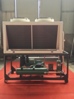 Basse température 40hp réfrigérateur chambre de stockage à froid réfrigération marcher dans le congélateur semi-hermétique compresseur unité de condensation