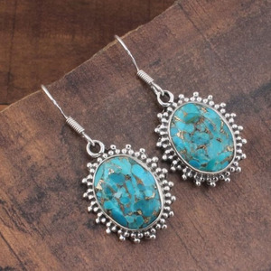 Handmade Wholesale Fashion Jewelry Intricate Square 925 Sterling <b>Silver</b> <b>Earrings</b> Ethnic Style Dangle Jhumki for Girls - Product Image 1