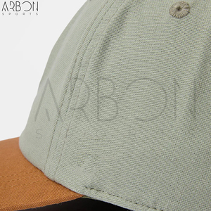 Casquettes de sport 6 panneaux en sergé de coton lavé, respirantes, pour usage quotidien, service OEM ODM, haute qualité, couleur contrastée, pour activités de plein air - Product Image 6
