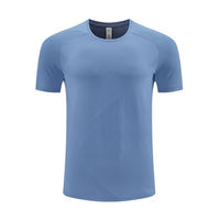 Camiseta de Verano para Hombre, Nueva, de Color Sólido, Cuello Redondo, Manga Corta, Blanca, Venta al Por Mayor de Fábrica