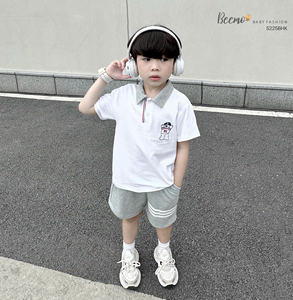 Top Quality Fashion Summer Trendy Brand Casual Sports Breathable <b>Boys</b> <b>Polo</b> <b>shirt</b> Shorts School Outfits Toddler <b>Boy</b> Clothing - Product Image 4