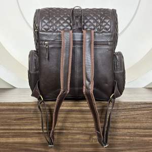 Vente en gros de sacs à dos en cuir matelassé usinés à la main de haute qualité personnalisés pour femmes sacs à dos multifonctionnels de grande capacité - Product Image 5