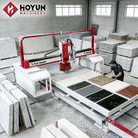 Machine de découpe à jet de pierre Hongyi 5 axes pour la découpe complète de dalles de marbre, de granit, de pierre frittée, d'îlots de cuisine et de comptoirs