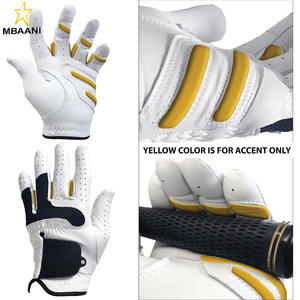 Gant de golf antidérapant en cuir premium avec coussinet de puissance, pour main gauche, homme, taille S, blanc - Product Image 2