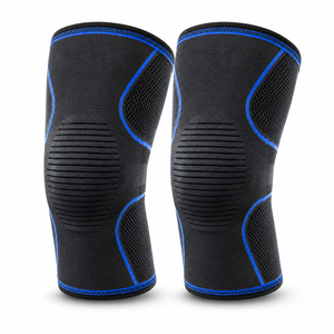 Genouillères de protection élastiques personnalisées violettes rembourrées pour le volleyball, le basketball, le football, avec protection anti-collision en éponge - Product Image 6