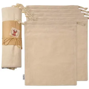 Hot Sale Custom Printed Multi Size Promotion Price Organic Cotton <b>Drawstring</b> <b>Bag</b> custom logo and desighn - Product Image 2