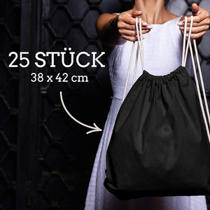 Bolsas de Algodón con Cordón, 38x42cm, Bolsa de Lona Lisa para Gimnasio, Mochila para Impresión Personalizada, Bolsa de Estilo de Vida, Bolsa de Compras - Product Image 4