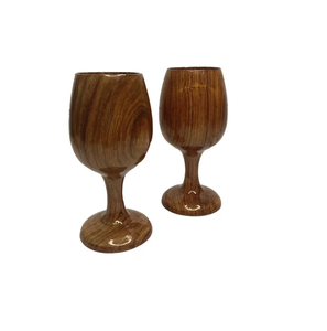 Wood Glass with Wooden Base for Wedding Mother's Day Party Gift for Handmade Use for Sale Product - Product Image 4