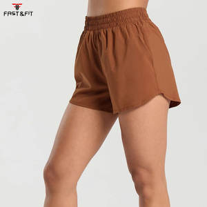 Shorts de bain pour femmes en coton 100% respirant et à séchage rapide, taille haute, vente en gros, été - Product Image 3