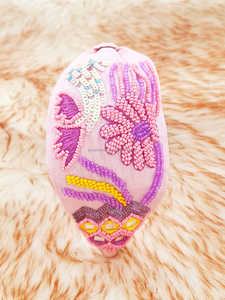 Handmade <b>Red</b> Indian Dancer Design Hairband Embroidered Beaded <b>Sequin</b> Padded Headband for Women and Girls Festival Party Wear - Product Image 5