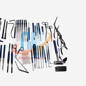 Juego de Instrumentos para Rinoplastia, Quirúrgico ORL, 65 Piezas, Manual, Acero Inoxidable Recubierto de Titanio de Alta Calidad, Certificado CE, Autoclavable - Product Image 4