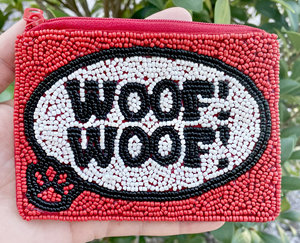 Monedero hecho a mano con cuentas de Hortensia azul para mujer, monedero con bordado de cuentas de semillas de diseño Floral, Cartera de mano, cremallera suave y duradera - Product Image 5