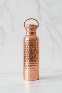 BURAQ HANDICRAT Copper Water <b>Bottle</b> 1L Design for Travel - Product Image 6