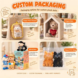 Peluche promotionnelle personnalisée, mascotte en peluche avec logo et emballage pour événements d'entreprise et projets cadeaux - Product Image 6