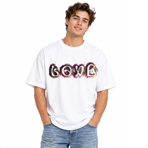 Camisetas con Estampado Gráfico Unisex, 300 GSM, Estampado Puff, 100% Algodón, Ropa Personalizada, OEM, ODM, Diseño Personalizado, Fábrica de Ropa al por Mayor - Product Image 1