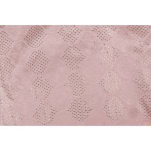 Tela de Satén Malai Bordada con Motivo Geométrico Rosa, 44 Pulgadas de Ancho por Yarda - Product Image 3