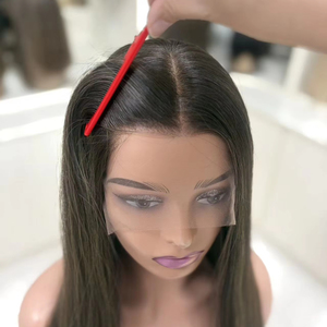 Pelucas sin pegamento de cabello humano virgen al por mayor con encaje suizo HD, transparentes, transpirables, con una apariencia natural - Product Image 1